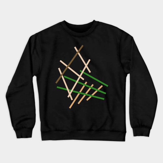 Abstract Line Construct Crewneck Sweatshirt by Nikokosmos